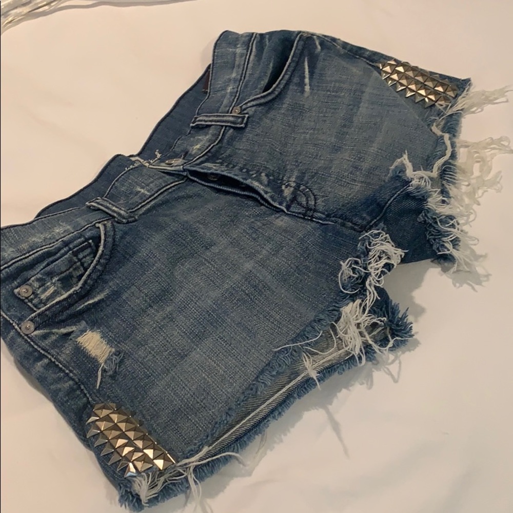 7 for all mankind denim shorts